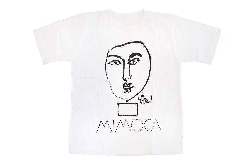 Tシャツ フェイス(白/フリーサイズ)