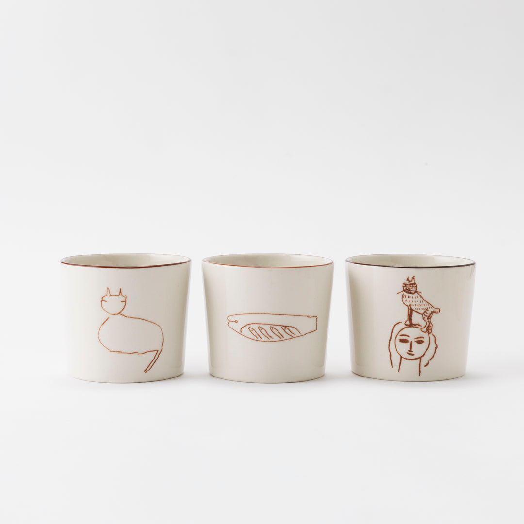 GENICHIRO INOKUMA CUP(Fishes)Brown
