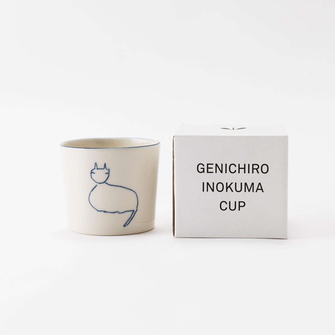 GENICHIRO INOKUMA CUP (Sitting cat) indigo