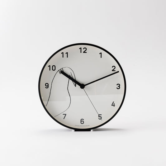 いのくまさんのとり時計  ブラック