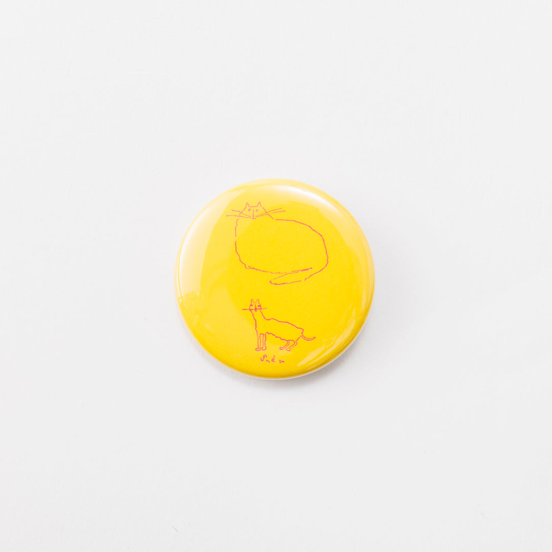 Tin badge medium (Big cat and small cat)