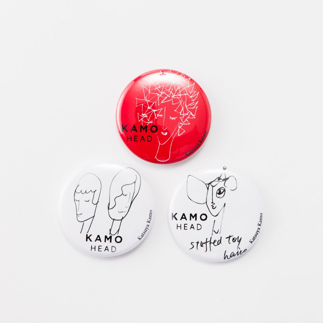 加茂克也 KAMO HEAD 缶バッジ②
