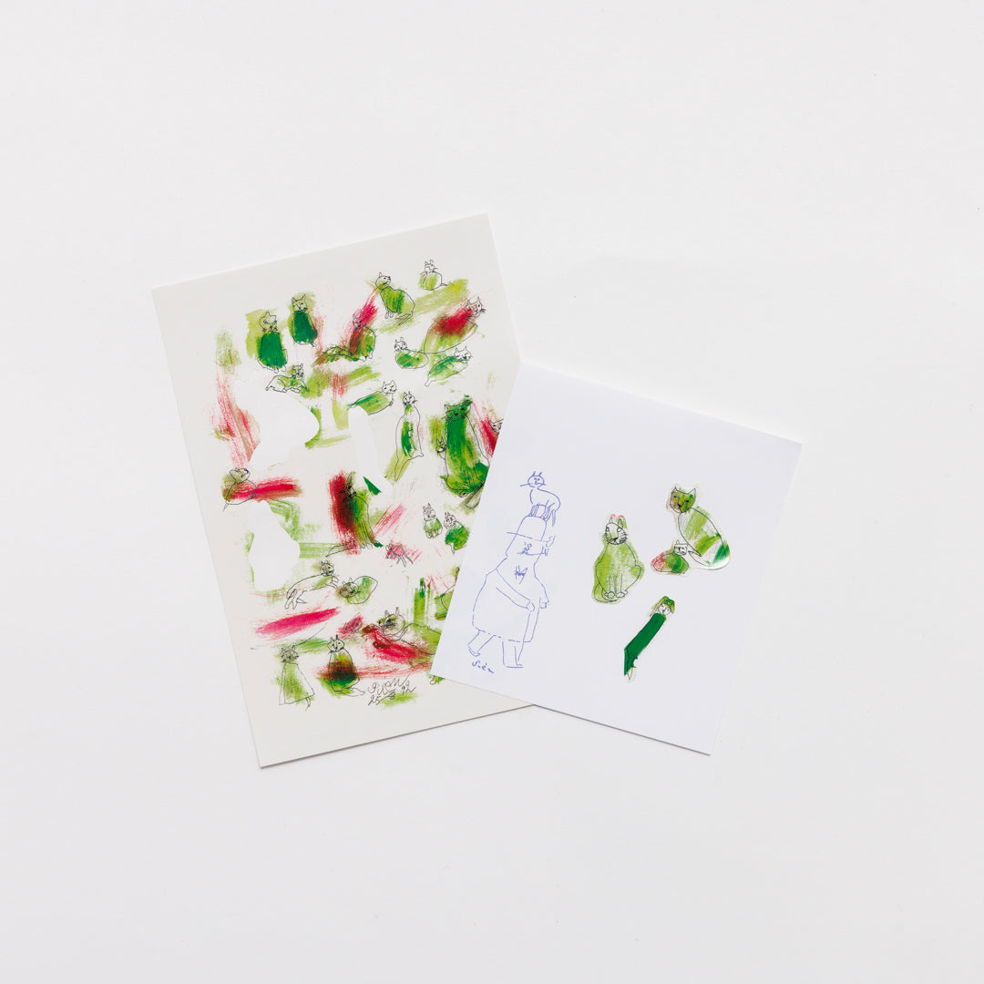 シール小 猫たち