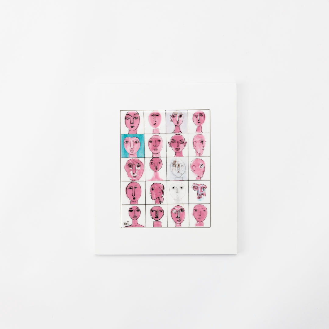 bone china plaque 20Faces