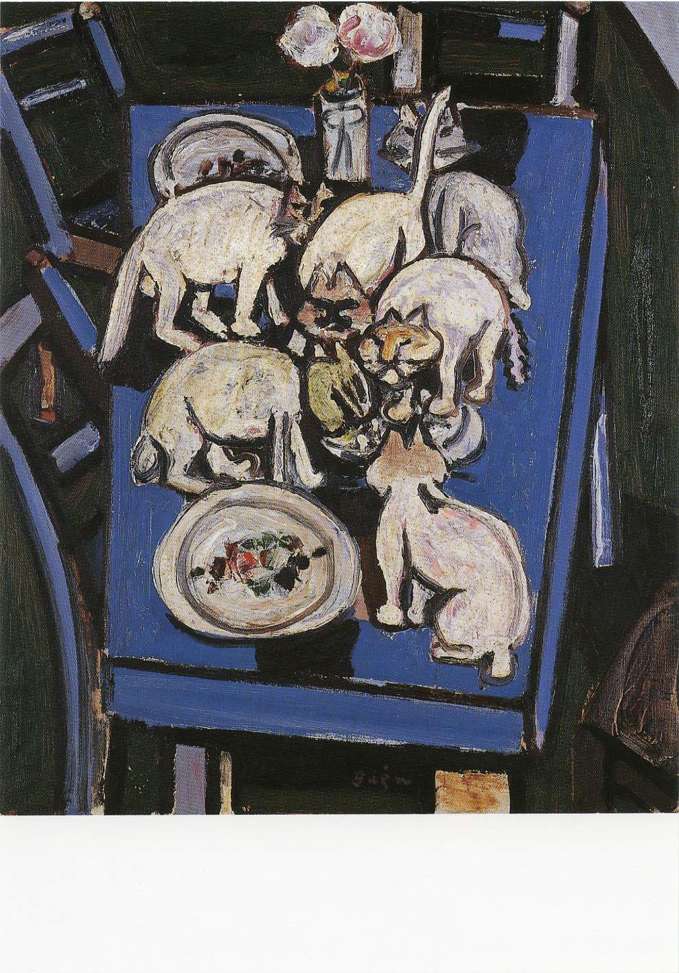 Postcard Cats on the Table