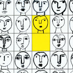 Postcard 80 Faces