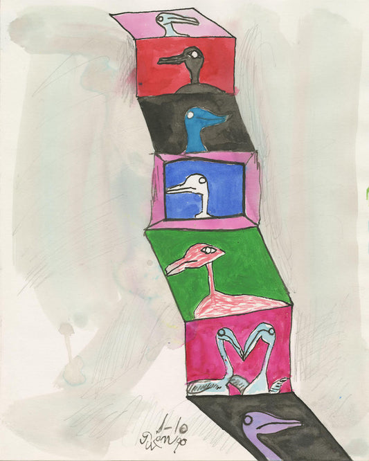 Work:  Genichiro Inokuma,Schedule of Birds,1990