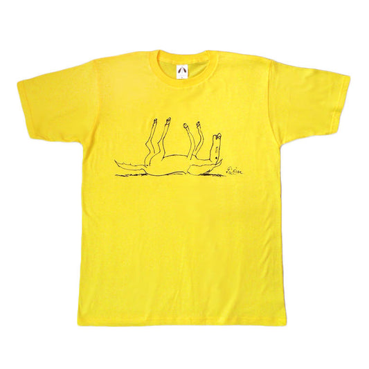 いのくまTシャツ （仰向きの馬）イエロー