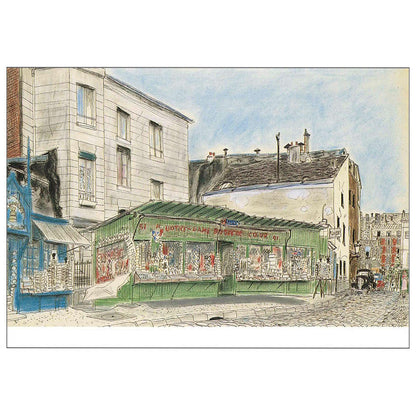 Postcard Shop at Sacre'-Coeur