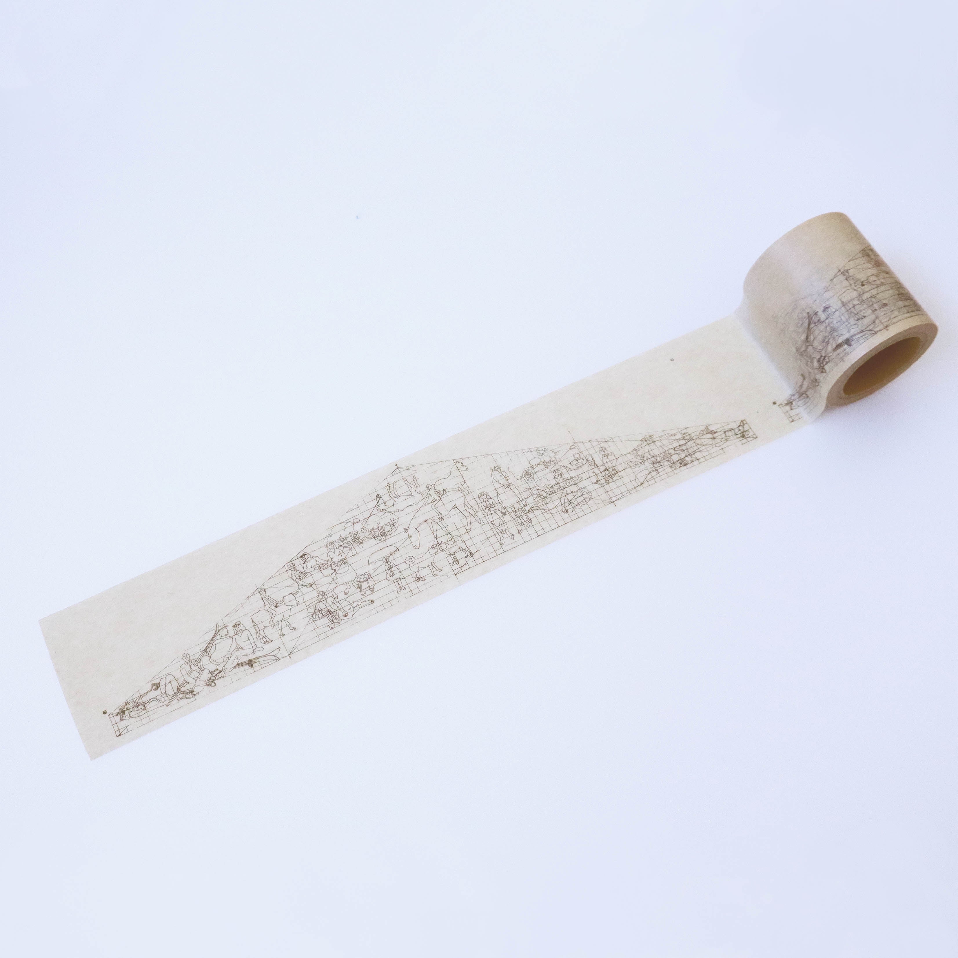 上野駅と猪熊弦一郎の《自由》マスキングテープ 茶 – MIMOCA ONLINE SHOP