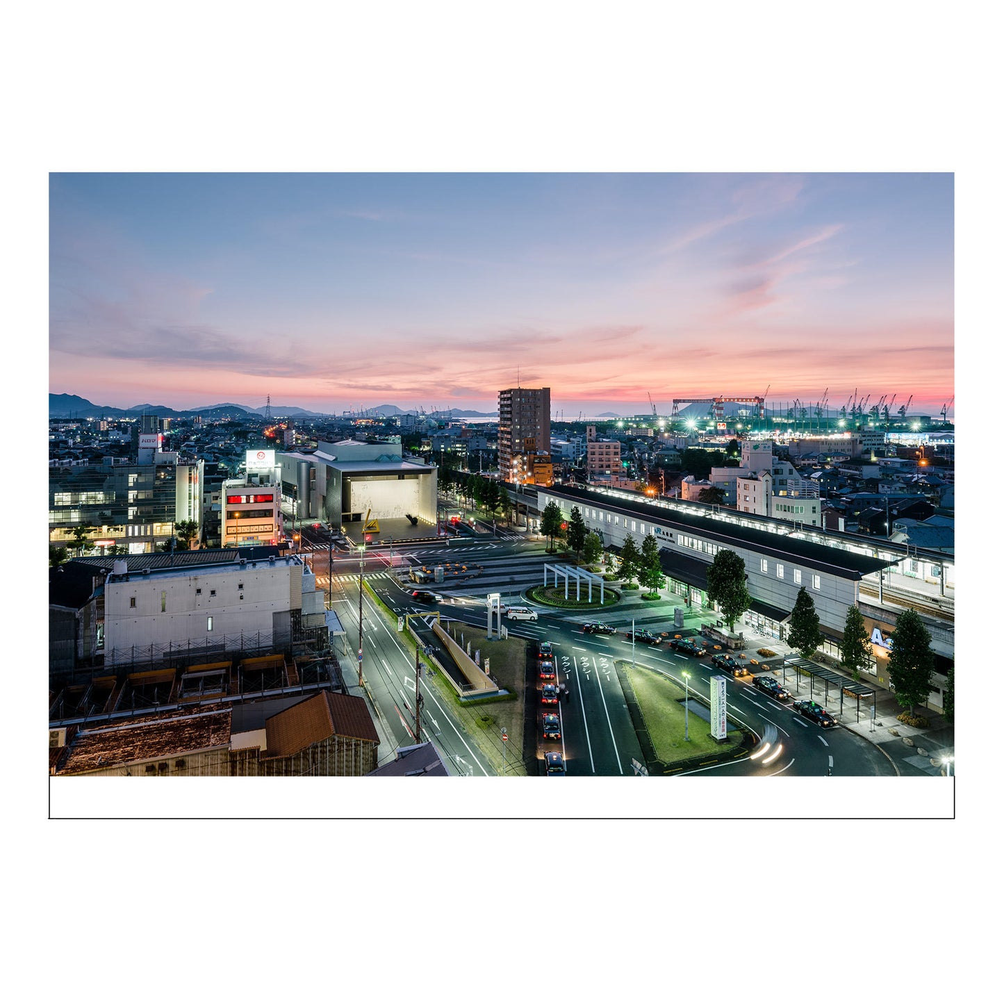 ポストカード美術館外観「夜景」
