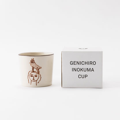 猪熊猪口（頭上猫）茶