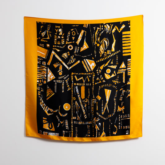 Scarf  Yellow Constellation
