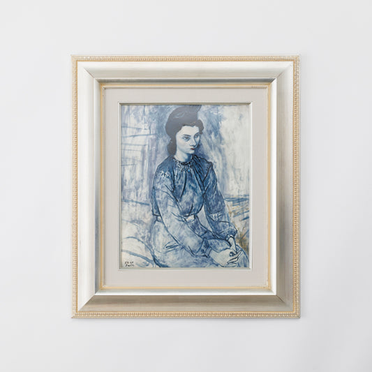 Framed Bone China Art  Mademoiselle M