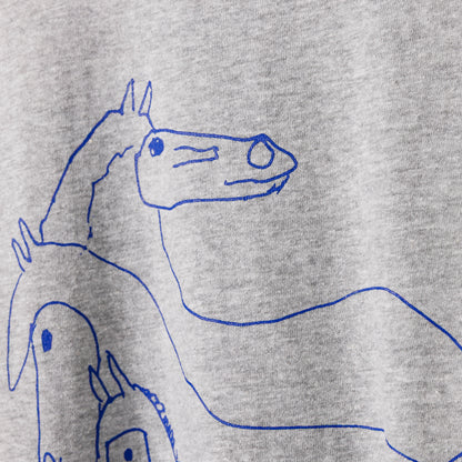 Inokuma T-Shirt (Oyako-Horse) Heather Gray