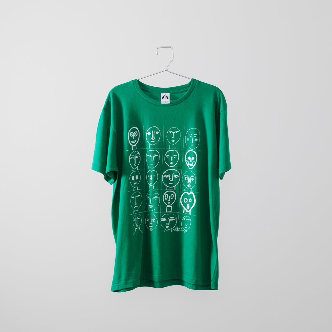 いのくまTシャツ（顔20）グリーン – MIMOCA ONLINE SHOP