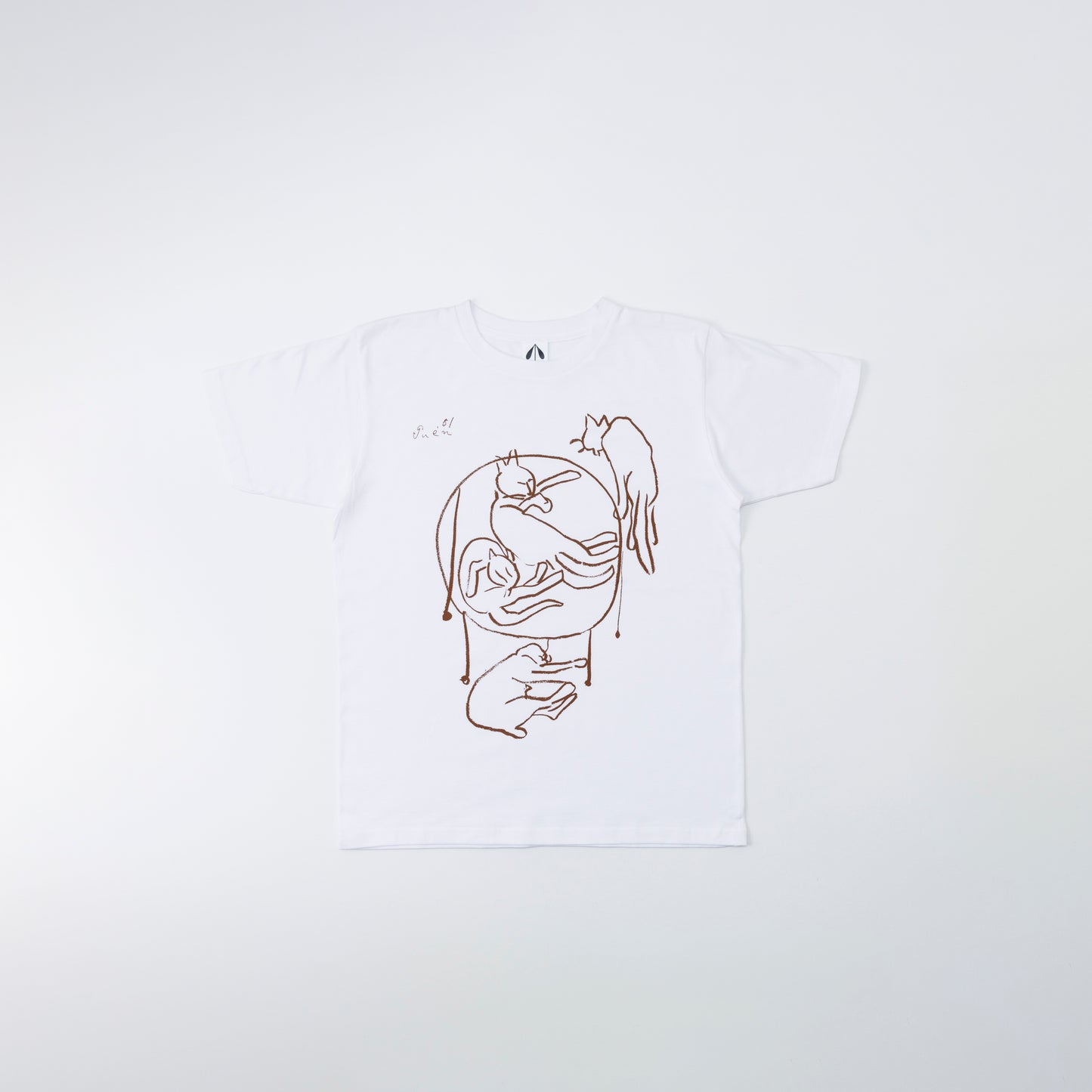 Inokuma T-shirt (Cat and Chair) White