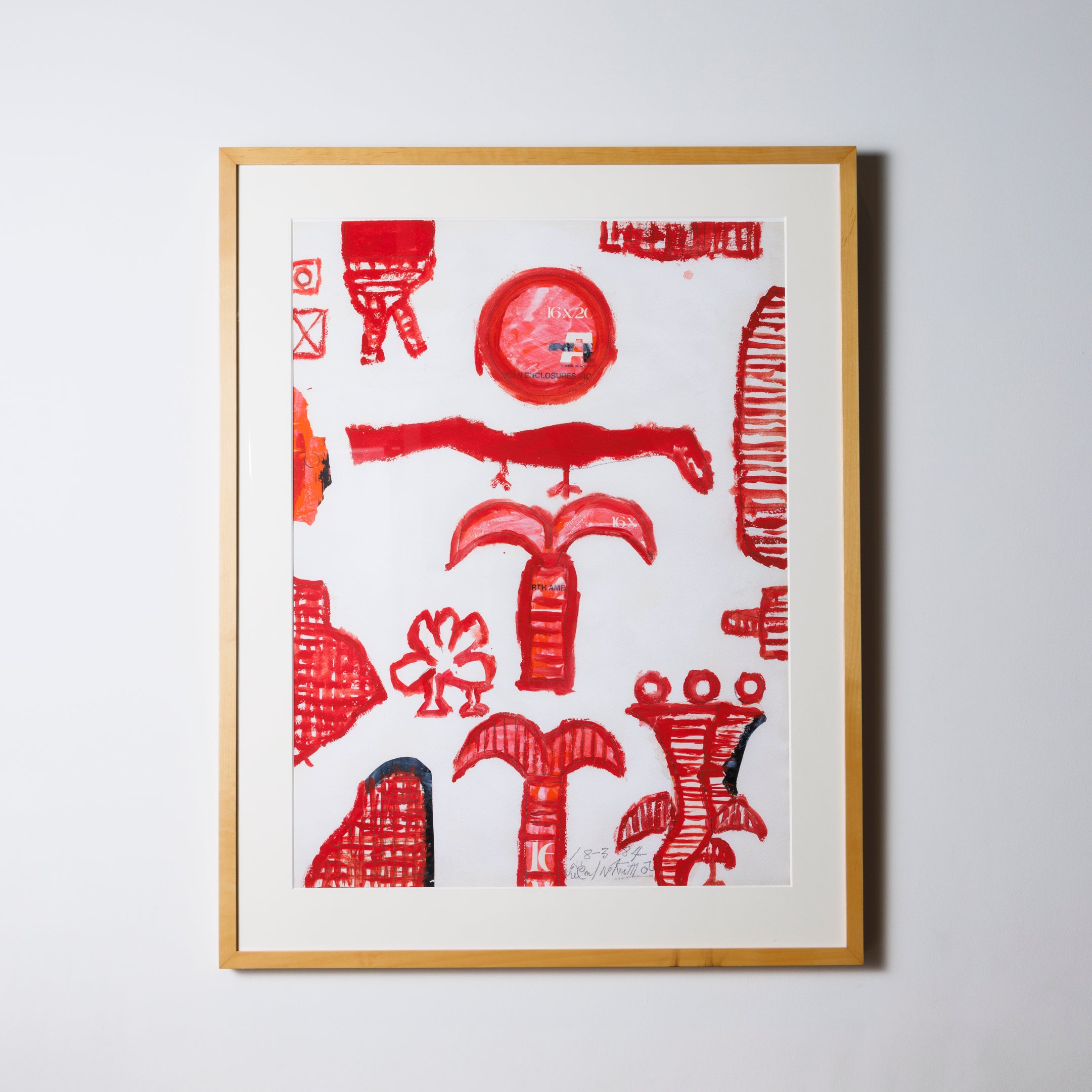 猪熊弦一郎　環境Ａ　1970年　シルクスクリーン　版画　限定60部　サイン　真作 猪熊弦一郎 環境A 1970年 シルクスクリーン 版画 限定60部 サイン 真