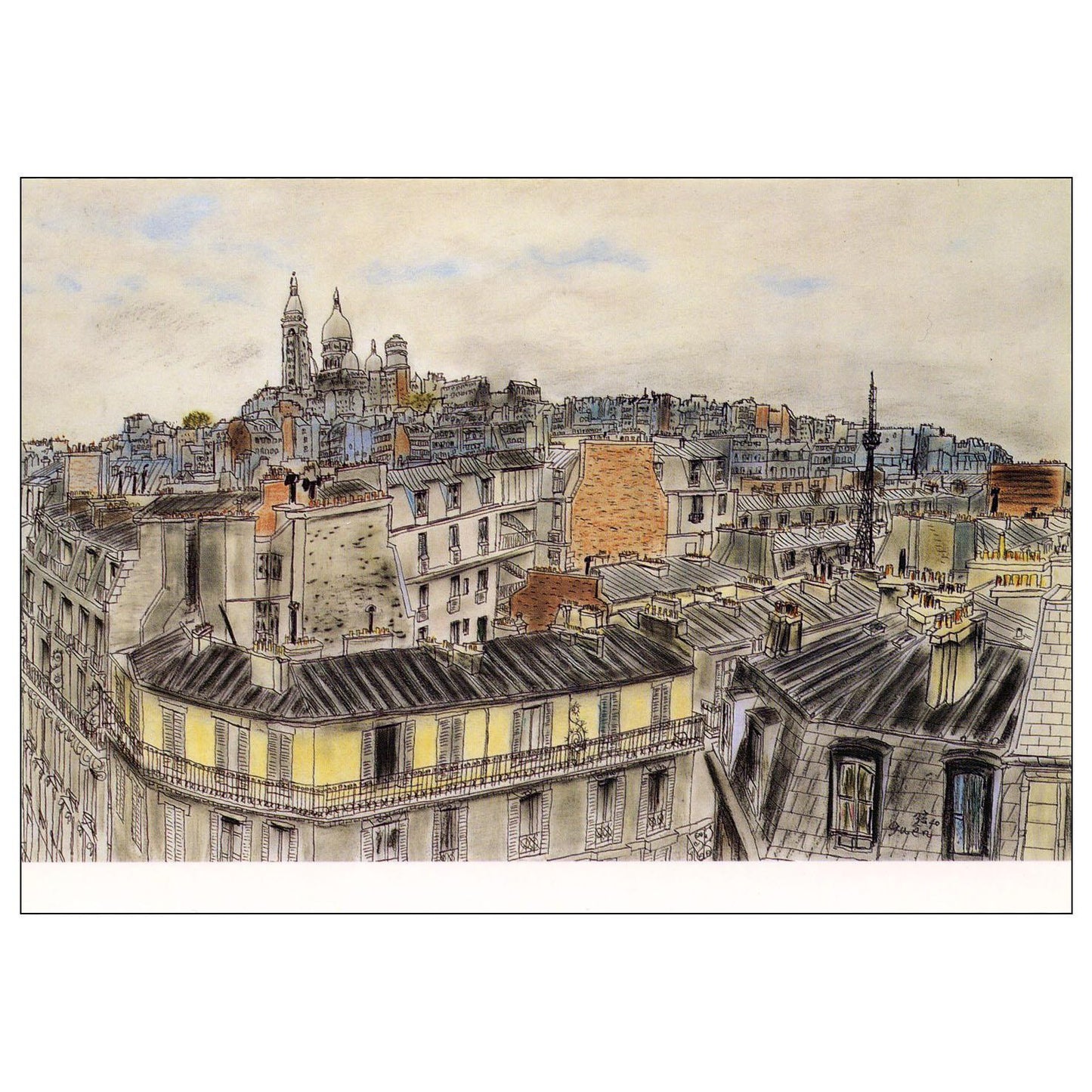 Postcard Butte Montmartre