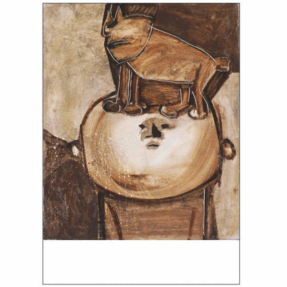 Postcard Cat on the Head