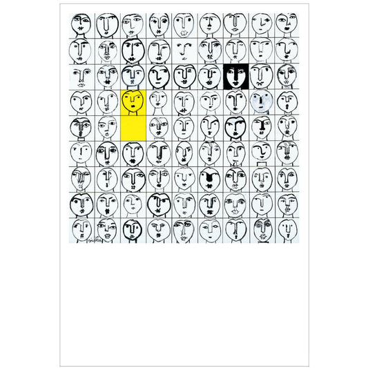 Postcard 80 Faces