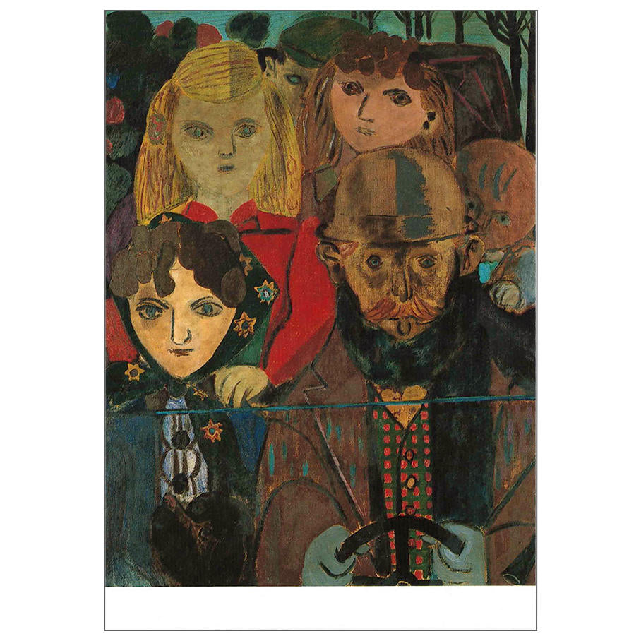 Postcard Family in the Car