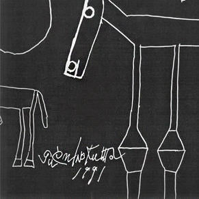 Silkscreen Painting　Horse　Black