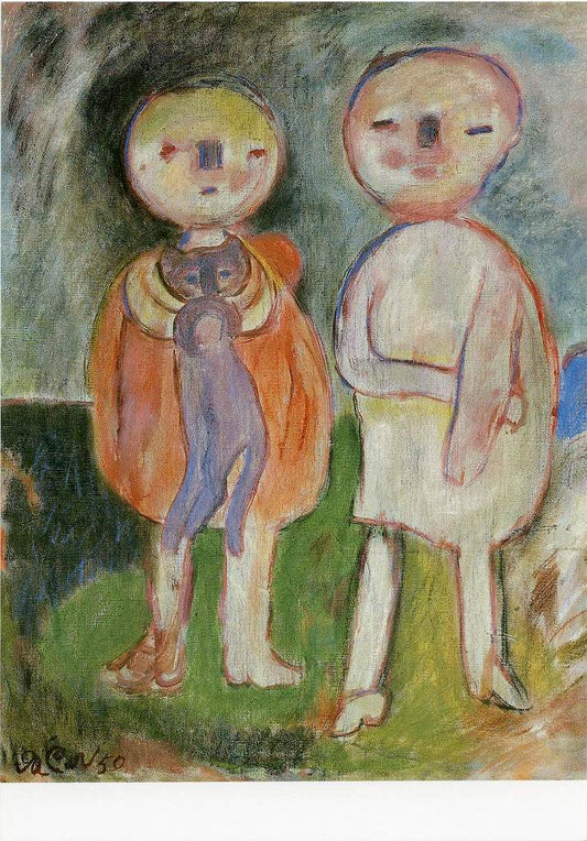 Postcard Two Children